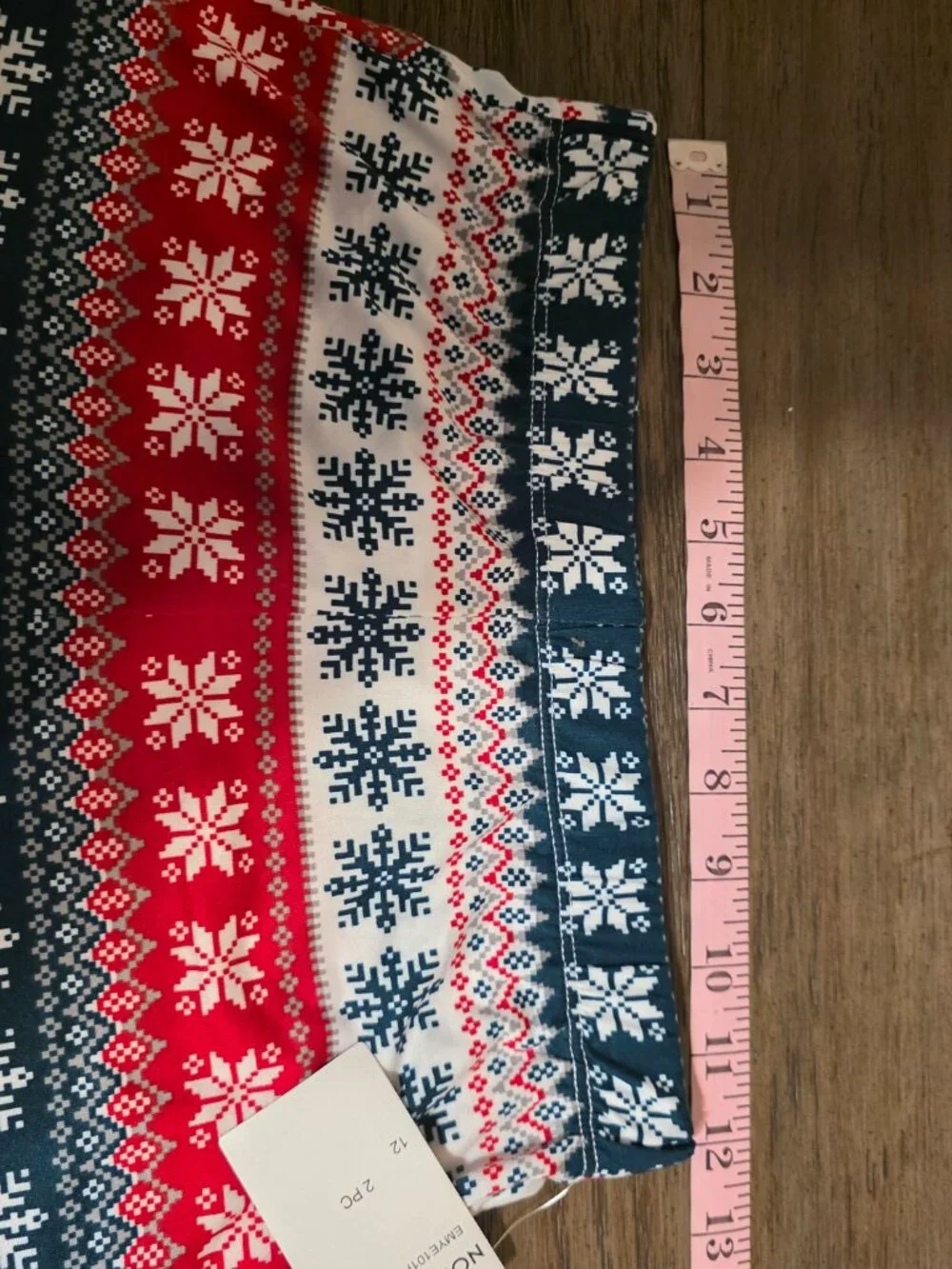 Jaclyn Girls Fair Isle Snowflake Pajama Set NWT Size 12 Christmas